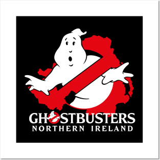 Ghsotbusters Northern Ireland - Logo with text Posters and Art